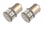 Світлодіодна LED лампа в поворот червоного ліхтаря +1156 BA15s P21W 50 SMD 3020 12V Жовта для сертифікації - Зображення 2