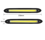 Гнучкі денні ходові вогні, світлодіодні DRL 25см Білі (комплект 2шт) - Зображення 3