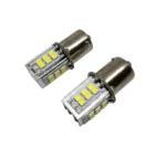Світлодіодна лампа з цоколем 1156 BA15s P21W 24SMD 2835 12V Білий з резистором - Зображення 2
