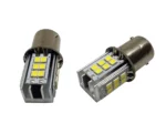 Світлодіодна лампа з цоколем 1156 BA15s P21W 24SMD 2835 12V Білий з резистором - Зображення 3