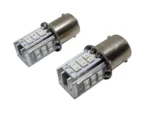 Світлодіодна лампа з цоколем 1156 BA15s P21W 24SMD 2835 12V Червона з резистором - Зображення 2