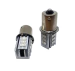 Світлодіодна лампа з цоколем 1156 BA15s P21W 24SMD 2835 12V Червона з резистором - Зображення 3