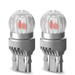 Світлодіодні лампи 7443 T20 W21 / 5W W3x16q 6SMD 3030 12V Червоні (комплект) - Зображення 2