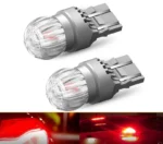 Світлодіодні лампи 7443 T20 W21 / 5W W3x16q 6SMD 3030 12V Червоні (комплект) - Зображення 3