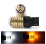 Двоколірні світлодіодні лампи 7443 T20 W21/5W 168 SMD 3014 12V Білий Жовтий
