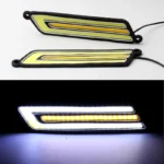 Гнучкі денні ходові вогні, світлодіодні DRL Білий Жовтий (комплект 2шт)