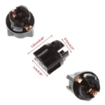 Пластиковий патрон для лампи T5 W1.2W Т6,5. Патрон цоколь для ламп приладової панелі - Зображення 4