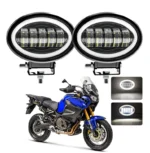 Світлодіодна противотуманная балка, додаткова фара Led овальна з ангельськими глазками