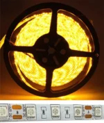 Світлодіодна стрічка 60 SMD на метр 5050 24V Жовта 1 метр самоклеящаяся