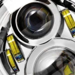 Універсальні світлодіодні Bi LED фари 7 дюймів RGB з налаштуванням кольору по Bluetooth для, Нива, Волга, УАЗ - Зображення 6