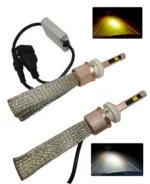 Автомобільні двоцветні світлодіодні лампи з цоколем H27  CSP DUOCOLOR