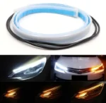 Гнучкі денні ходові вогні ДХО - вії. LED DRL з функцією покажчика повороту, що біжать. Стиль Ауді, 60см - Зображення 3