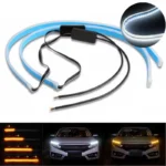 Гнучкі денні ходові вогні ДХО - вії. LED DRL з функцією покажчика повороту, що біжать. 45см - Зображення 6