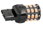 Світлодіодна лампа 7440 T20 W21W W3x16d 33 SMD 2835 12V з обманкою Жовта - Зображення 3