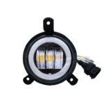 Світлодіодна противотуманная балка Led кругла ВАЗ Priora Газель. МЕТАЛ з ангельськими глазками ГАБАРИТ ПОВОРОТ - Зображення 2