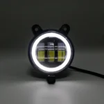 Світлодіодна протитуманна балка фара Led ВАЗ Priora, Газель з ангельськими очками габарит та поворот Білий - Зображення 7