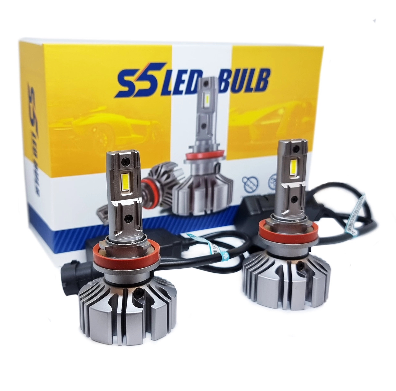 3422430754_avtomobilni-svitlodiodni-lampi Автомобільні світлодіодні лампи з цоколем H11, H8 S5 Led Bulb - Зображення 1