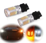 Світлодіодна лампа з цоколем 3157 (Т25) 119SMD 2016 Білий Жовтий з обманкою