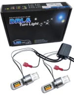 Денні ходові вогні Дхо з режимом функцією повороту 7440 T20 W21W W3x16d 12 smd Cree Білий Жовтий з обманкою