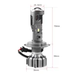 BI LED Mini LED лінзи Н7 G7 LED MINI LENS 35W 5500К з вентилятором - Зображення 5