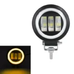 Світлодіодна протитуманна балка Led із СТГ 30W 3 лінзи з жовтим ангельським глазом - Зображення 3