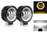 Світлодіодна протитуманна балка Led із СТГ 30W 3 лінзи з жовтим ангельським глазом