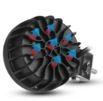 Світлодіодна протитуманна балка Led із СТГ 30W 3 лінзи з жовтим ангельським глазом - Зображення 4