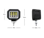 Світлодіодна протитуманна балка Led із СТГ 30W 3 лінзи з жовтим ангельським глазом - Зображення 2