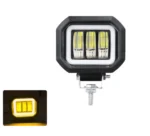 Світлодіодна протитуманна балка Led із СТГ 30W 3 лінзи з жовтим ангельським глазом - Зображення 3