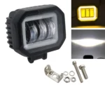 Світлодіодна протитуманна балка Led із СТГ 30W 3 лінзи з жовтим ангельським глазом