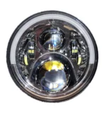Універсальні світлодіодні led фари 7 дюймів Led DRL ДХО з Ангельським оком 60W Хром Метал ПРЕМІУМ якість - Зображення 6