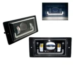 Світлодіодна Led ПТФ протитуманна фара з габаритом ВАЗ 2110 – 2017 і т.д. МЕТАЛ Біле світло