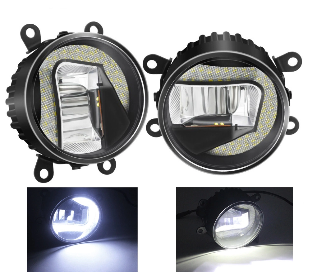 3456835679_svitlodiodna-protitumanna-fara Світлодіодна протитуманна фара ДХО DRL LED 90мм для Nissan, Mitsubishi, Land Rover, Ford Fiesta Fusion - Зображення 1