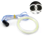 Світлодіодні ангельські глазки COB 70 Білий діаметр 70мм з драйвером комплектом - Зображення 2