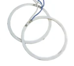 Світлодіодні ангельські очі COB Білі діаметр 120 мм з драйвером 12-24V комплект - Зображення 3