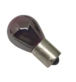 Автомобільна лампа з цоколем 1156 BAU15s PY21W S25 12V Chrome Amber Жёлтый со смещением - Зображення 4