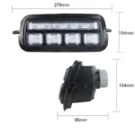 Світлодіодні підфарники Нива Lada niva 2121-21214 туманки з ДХО і поворотом, що біжить Білий Жовтий - Зображення 6