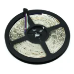 Світлодіодна стрічка 5050 SMD 12V Білий 5 метрів/бухта RGB у комплекті з пультом та блоком живлення 5м - Зображення 4