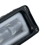 Світлодіодна балка протитуманна фара 8D 102*55мм, денний ходовий вогонь з ангелами Білий - Зображення 3