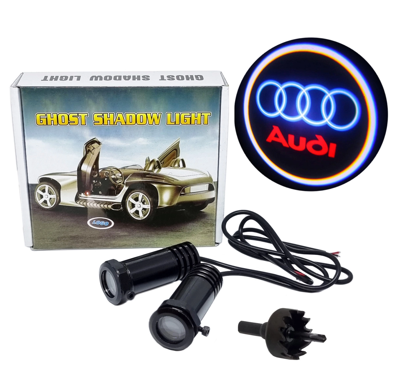 3644405989_svitlodiodne-pidsvichuvannya-logotipu Світлодіодне підсвічування логотипу в двері автомобіля AUDI n10 - Зображення 1