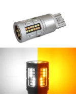 Двоколірні світлодіодні лампи Led 7443 T20 W21/5W W3x16q 72SMD 2016 1500Lm 12V Білий Жовтий