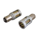 Двоколірна світлодіодна лампа з цоколем 1157 BAY15d P21W/5 72SMD 2016 1500Lm 12V Білий Жовтий - Зображення 4