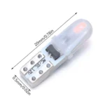 Світлодіодна лампа у приладову панель Т5 9 SMD 3014 12V Червона - Зображення 3