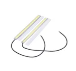 Денні ходові вогні світлодіодні DRL 14см COB Білі Хром (комплект 2шт) - Зображення 2