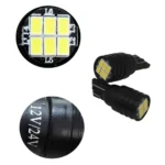 Світлодіодна лампа Т10 W5W 6SMD 3020 12-24V Біла - Зображення 4