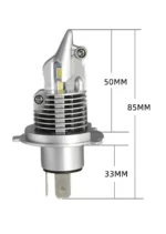 Автомобільні світлодіодні лампи з цоколем H4 Fighter 2 CREE 12800Lm 40W - Зображення 4