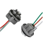 Патрон роз'єм цоколь під лампу P21/5W 1157 металевий із проводами. Двоконтактний патрон - Зображення 3