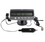 Годинник автомобільний VST 7045 V термометр вольтметр VST-7045V