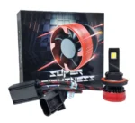 Автомобільні світлодіодні лампи з цоколем H13 модель F5 12PCS 50-55W 10000Lm вентилятор Оригінал