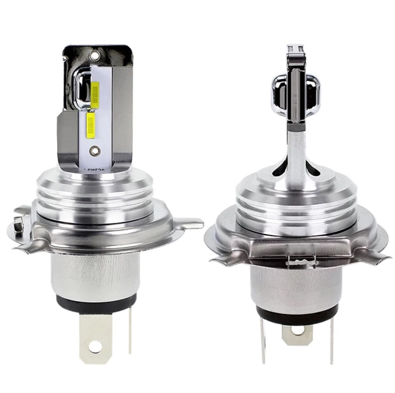 3849961519_svitlodiodna-lampa-dvokolirna Світлодіодна лампа двоколірна LED Motorcycle цоколь H4 S2 1860 Chip для мотора мопеда скутера Білий - Зображення 1